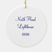 北のヘッド灯台 セラミックオーナメント (裏面)