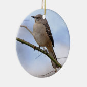 北のマネシツグミのオーナメント セラミックオーナメント (右)