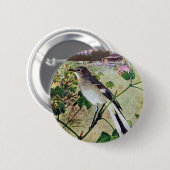 北のマネシツグミ 缶バッジ (正面&裏面)