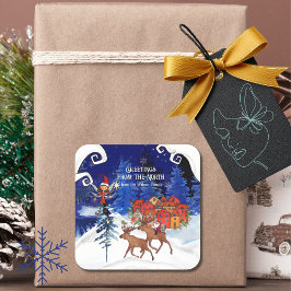 北のムース村からのご挨拶 スクエアシール