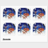 北のムース村からのご挨拶 スクエアシール (シート)