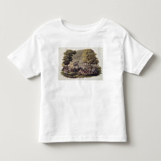 北のメソジスト教徒の野外集会 トドラーTシャツ (正面)