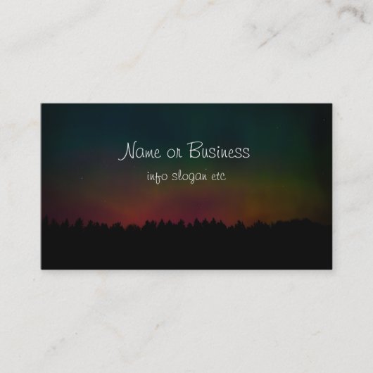 北のライトの風景 名刺 (正面)