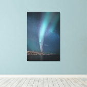 北のライトミルキーウェイ キャンバスプリント (インサイチュ (ウッドフロア))