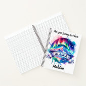 北の光がアラスカの美しいを明るくする ノートブック (内部)