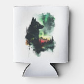 北の光の下のドイツの羊飼い 缶クーラー (正面)