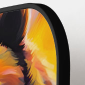 北の光を放つ白熊 ピックルボールラケット (左詳細)