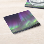 北の光 |北アイスランド スクエアペーパーコースター (アングル)