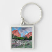 北の南の門の岩の神々のキーチェーンの庭 キーホルダー (正面)