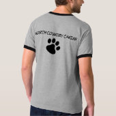 北の国の犬のPawprintのワイシャツ1 Tシャツ (裏面)