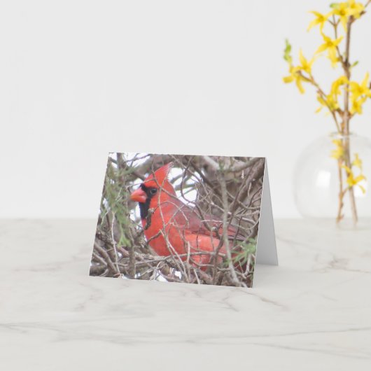 北の基本的なメッセージカード カード (黄色い花)