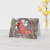 北の基本的な挨拶状 カード (黄色い花)