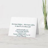 北の夜 – 北の光 カード (裏面)