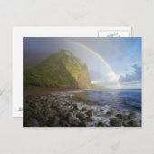 北の崖に二重の虹 ポストカード (正面/裏面)