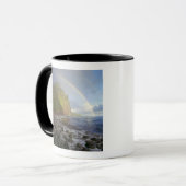 北の崖に二重虹 マグカップ (正面左)