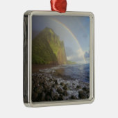 北の崖に二重虹 メタルオーナメント (右)