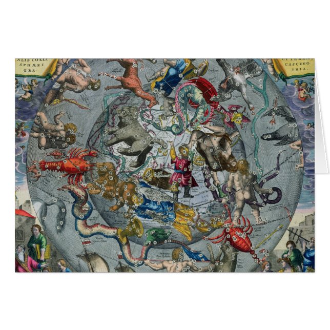 北の星座の地図 (正面横)