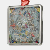 北の星座の地図 メタルオーナメント (左)