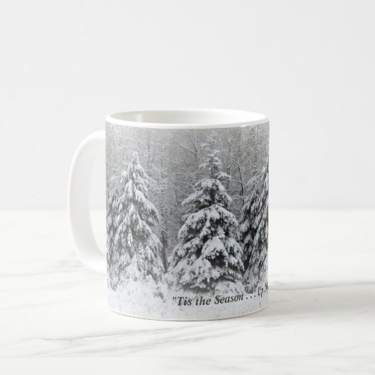 「北の木の上の季節だ！ コーヒーマグカップ (正面左)