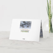 「北の木の上の季節だ!メリークリスマス サンキューカード (裏面)