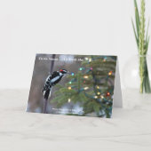 「北の木の上の季節だ！メリークリスマス サンキューカード (正面)