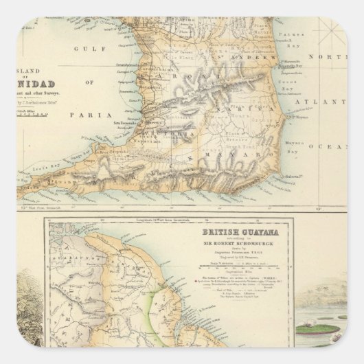 北の東海岸のイギリスの所有物 スクエアシール (正面)