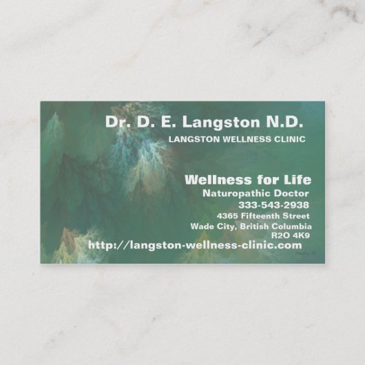 北の林冠 名刺 (正面)