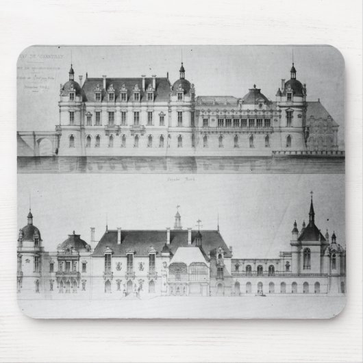 北の正面の復元のために設計して下さい マウスパッド (正面)