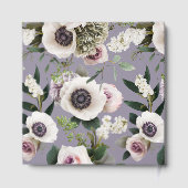 北の水滴グレーに白いアネモネ ゲストブック (裏面)