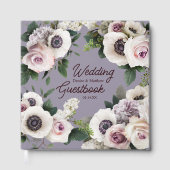 北の水滴グレーに白いアネモネ ゲストブック (正面)