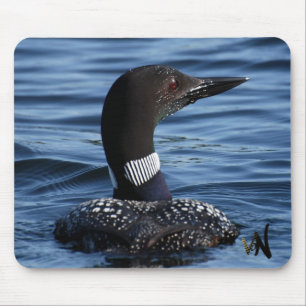 北の水潜り鳥 マウスパッド