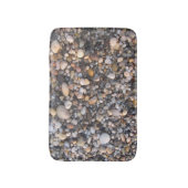 北の海岸のビーチの石 バスマット (正面縦)