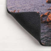 北の海岸の日没 マウスパッド (コーナー)