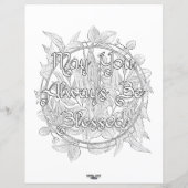 北の神々の異教の彩色と活動シート (裏面)