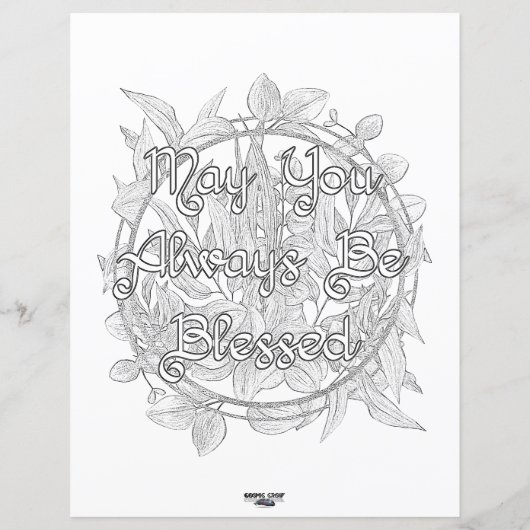 北の神々の異教の彩色と活動シート (裏面)