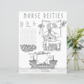 北の神々の異教の彩色と活動シート (スタンド正面)