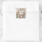 北の神Tyrは、バインドされた狼に手を失う スクエアシール (バッグ)