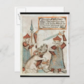 北の神Tyrは、バインドされた狼に手を失う ポストカード (正面/裏面)