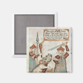 北の神Tyrは、バインドされた狼に手を失う マグネット (正面/裏面)