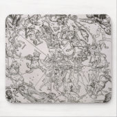 北の空の地図 マウスパッド (正面)