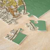 北の空の星図と星座の地図 ジグソーパズル (側面)