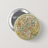 北の空の星図と星座の地図 缶バッジ (正面&裏面)