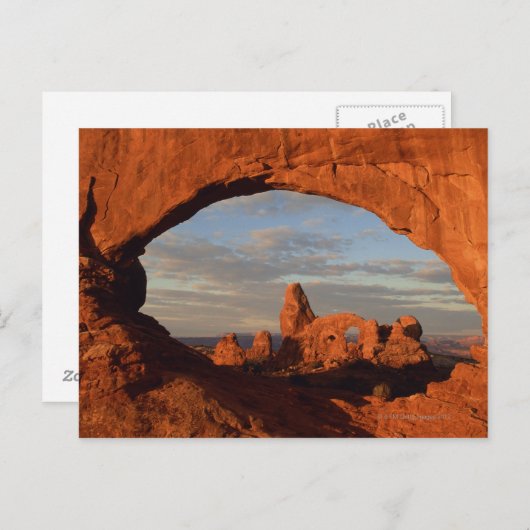 北の窓から見えるタレットアーチ、アーチ ポストカード (正面/裏面)