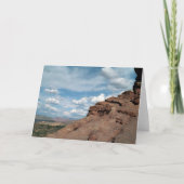 北の窓のアーチのユタの砂漠の景色の写真 カード (正面)