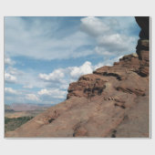 北の窓のアーチのユタの砂漠の景色の写真 ラッピングペーパー (フラット)