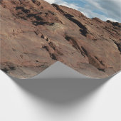 北の窓のアーチのユタの砂漠の景色の写真 ラッピングペーパー (角)