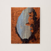 北の窓、アーチを通して見られるタレットのアーチ ジグソーパズル (縦)