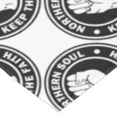 北の精神のロゴの黒 テーブルクロス (アングル)