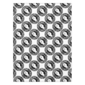 北の精神のロゴの黒 テーブルクロス (正面)