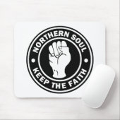 北の精神のロゴの黒 マウスパッド (マウス)